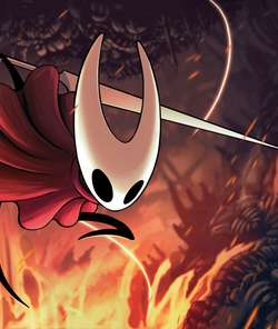Hornet jumps in key art for Hollow Knight Silksong